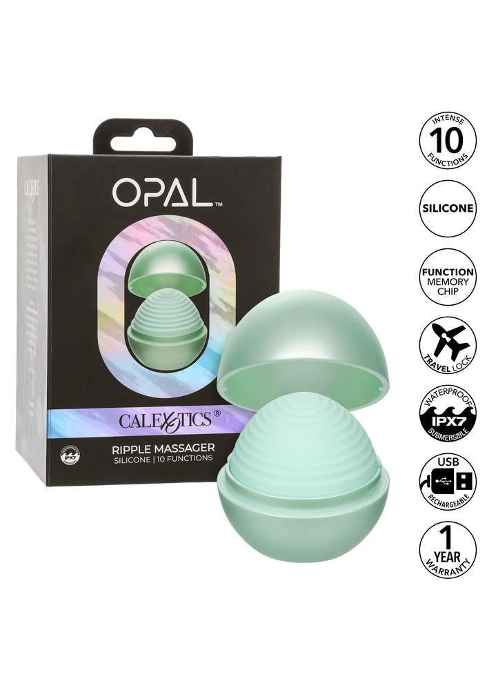 CalExotics Opal Ripple Massager GREEN - 3