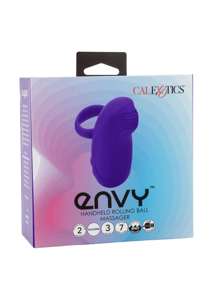 CalExotics Envy Handheld Rolling Ball Massager PURPLE - 2