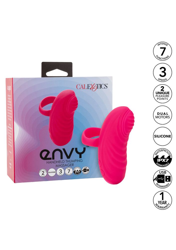 CalExotics Envy Handheld Thumping Massager PINK - 3