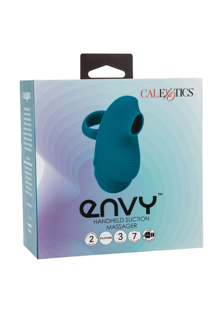 CalExotics Envy Handheld Suction Massager PETROL - 4