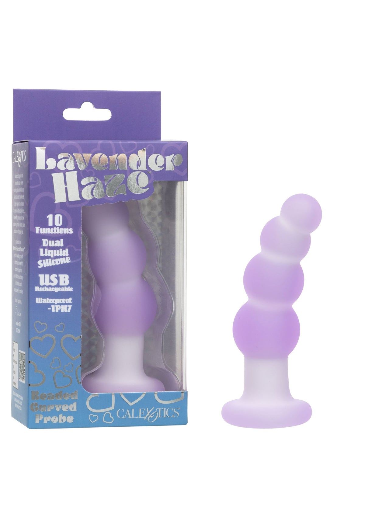 Beaded Curved Probe PURPLE - 8