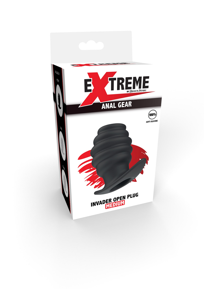 Hidden Desire Extreme Invader Open Plug Medium BLACK - 3
