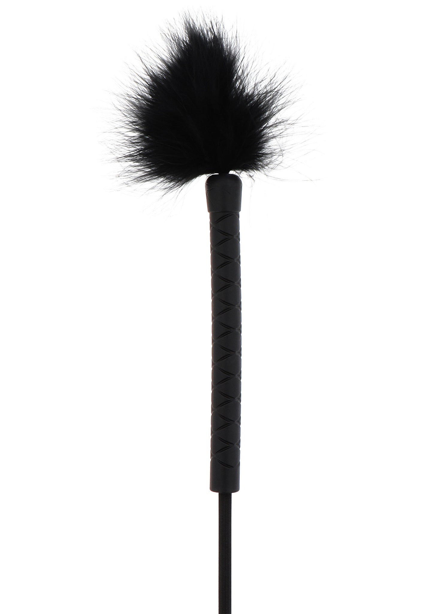 Hidden Desire Extreme Crop Whip & Feather Tickler BLACK - 1
