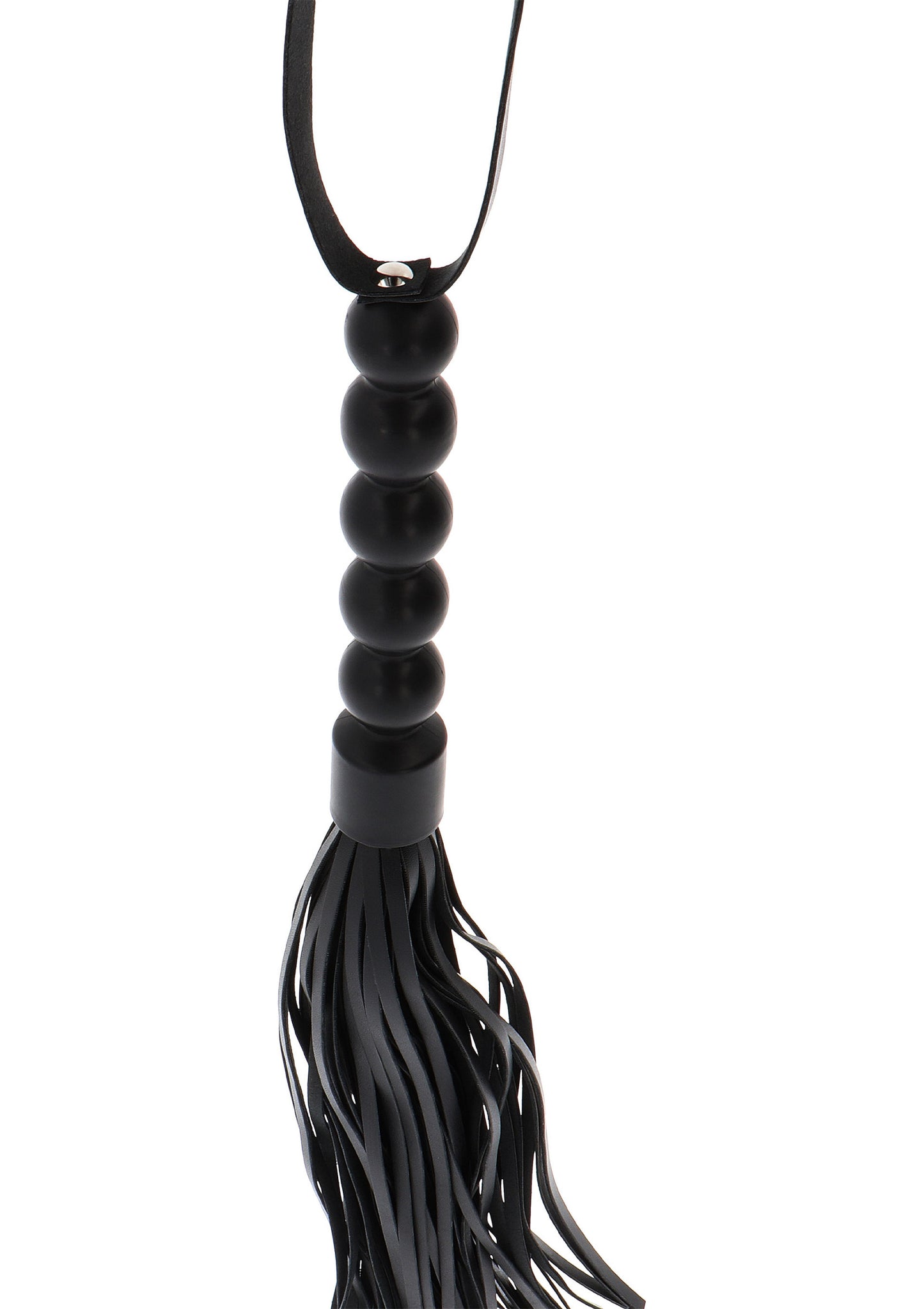 Hidden Desire Extreme Short Beaded Flogger Whip BLACK - 3