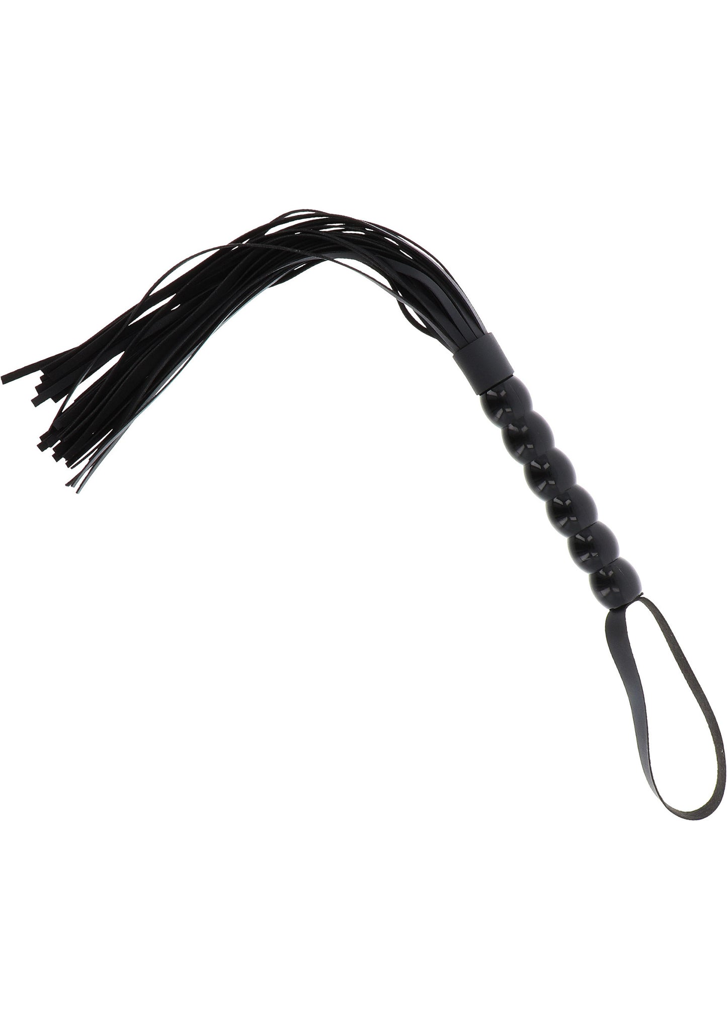 Hidden Desire Extreme Long Beaded Flogger Whip BLACK - 3