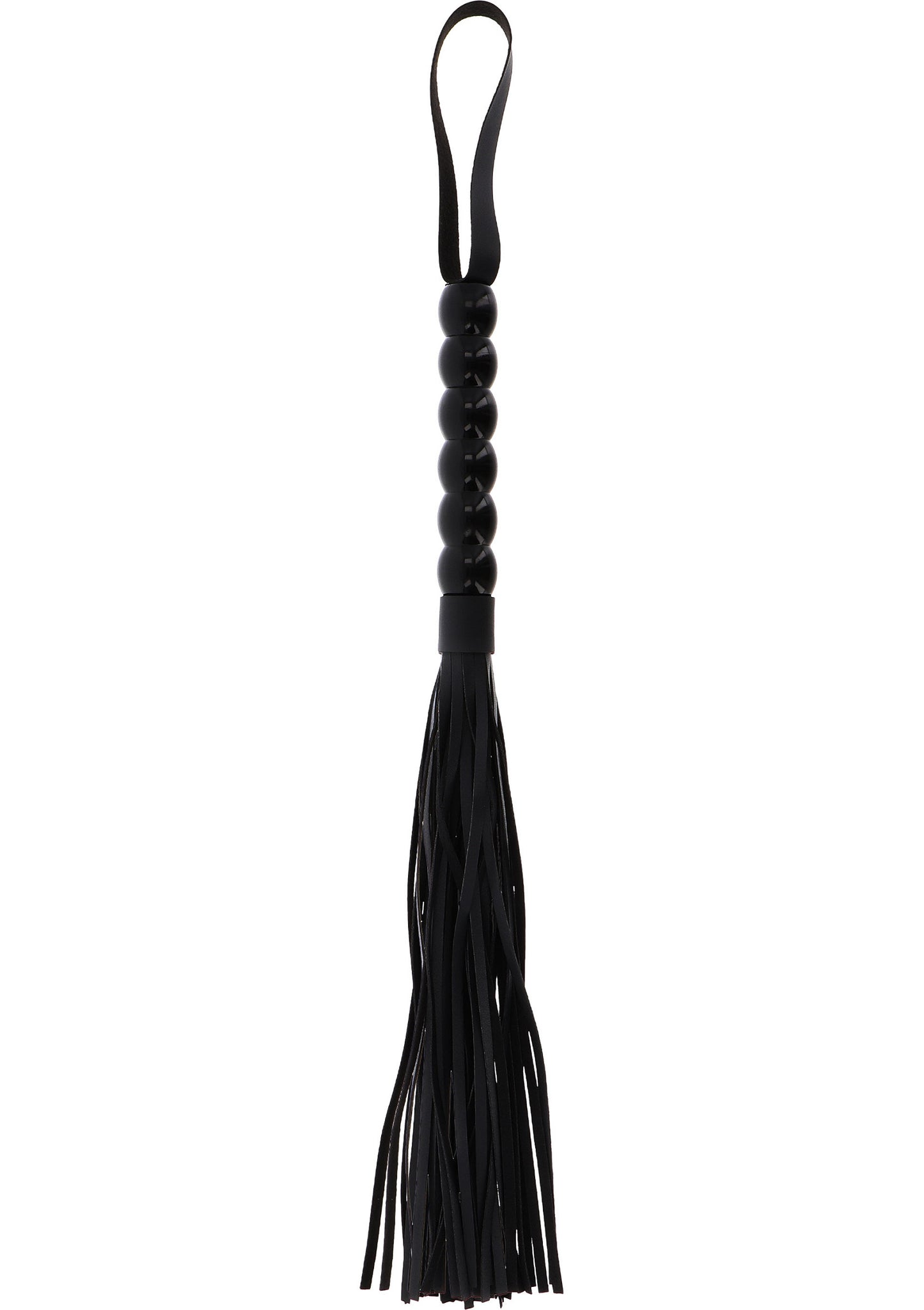 Hidden Desire Extreme Long Beaded Flogger Whip BLACK - 0