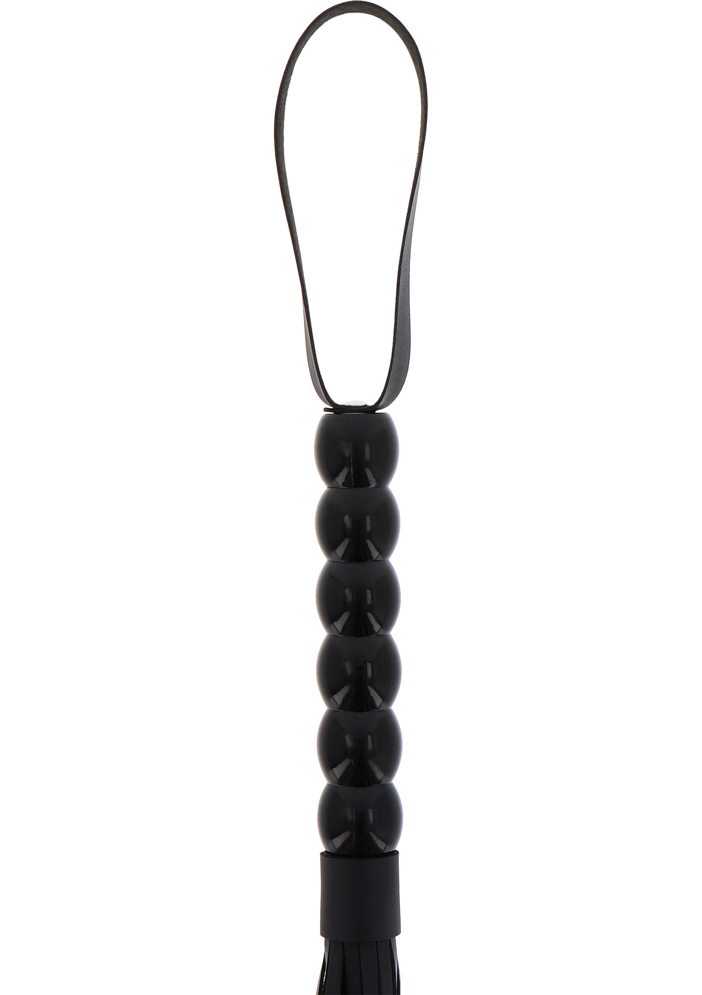 Hidden Desire Extreme Long Beaded Flogger Whip BLACK - 1