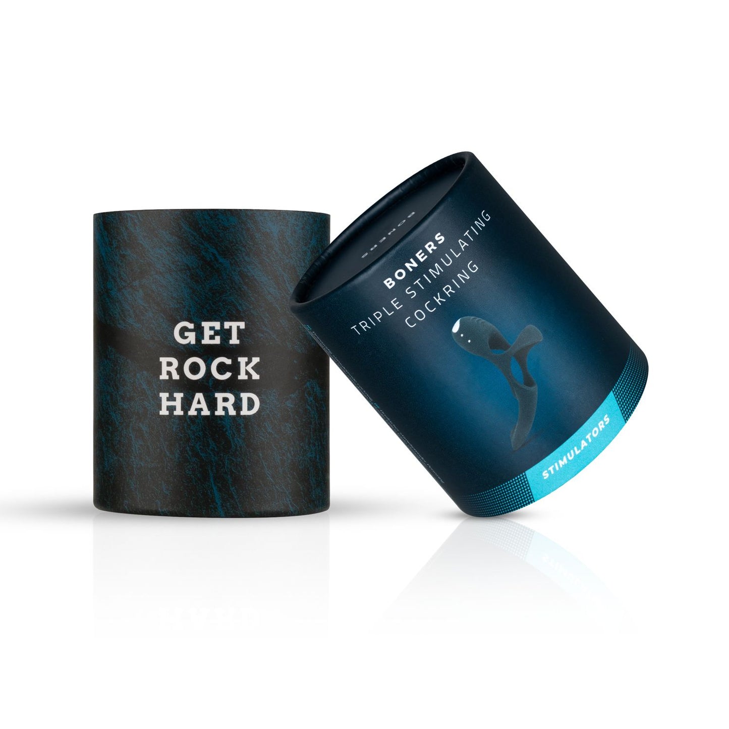 Boners Triple Cockring - Blauw - 5