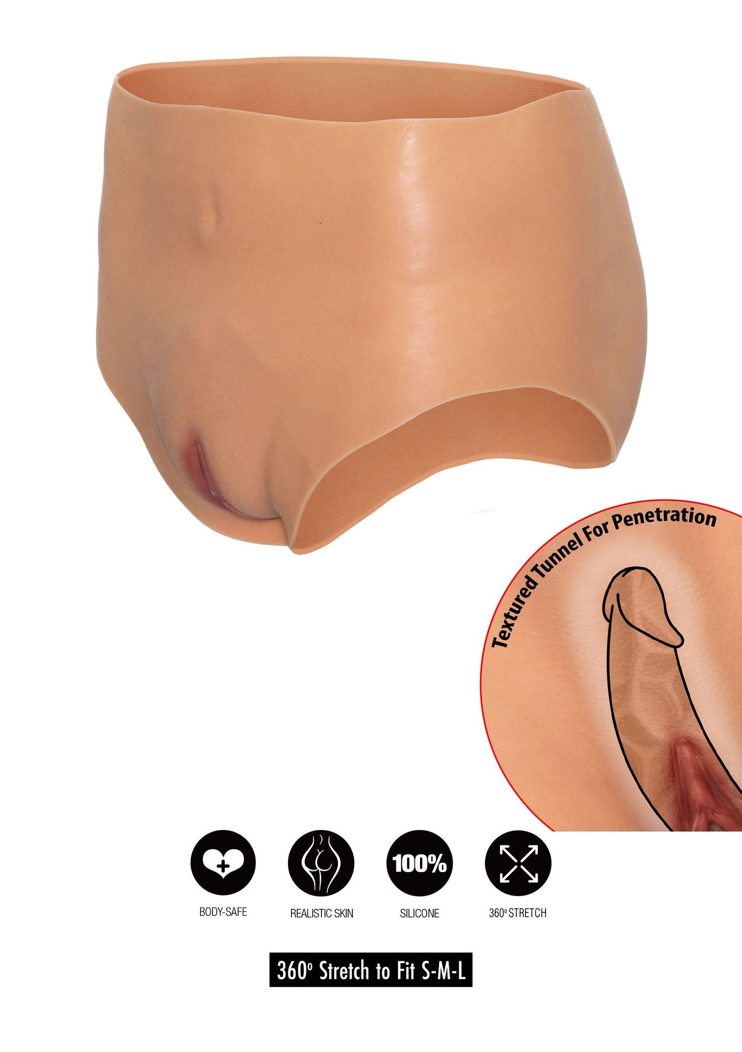 Open Vagina Brief High Waist SKIN - 3