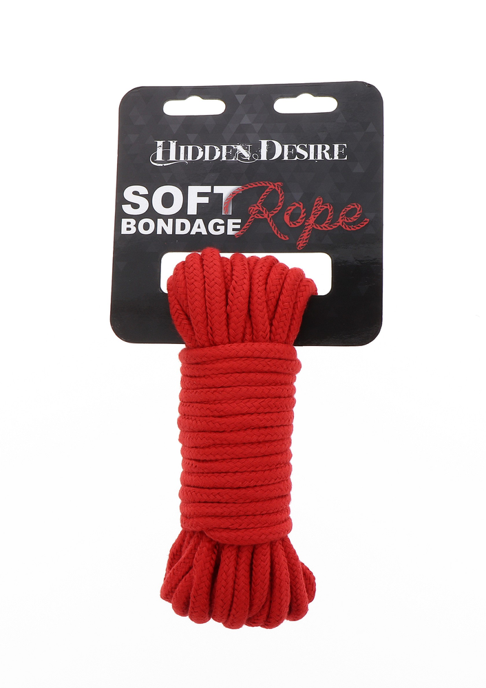 Hidden Desire Bondage Rope 10M RED - 0