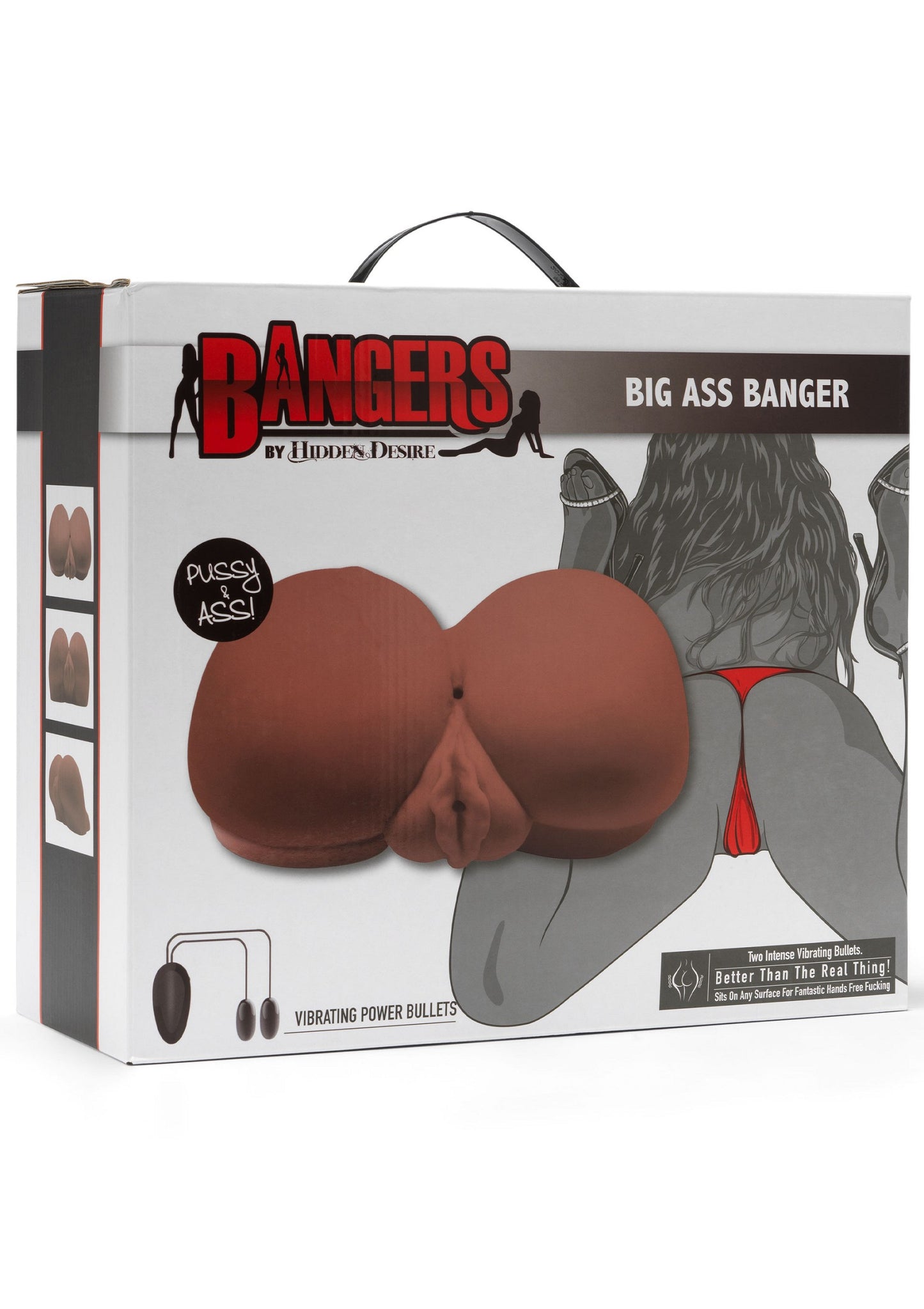 Hidden Desire Bangers Big Ass Banger Vibrating BROWN - 1