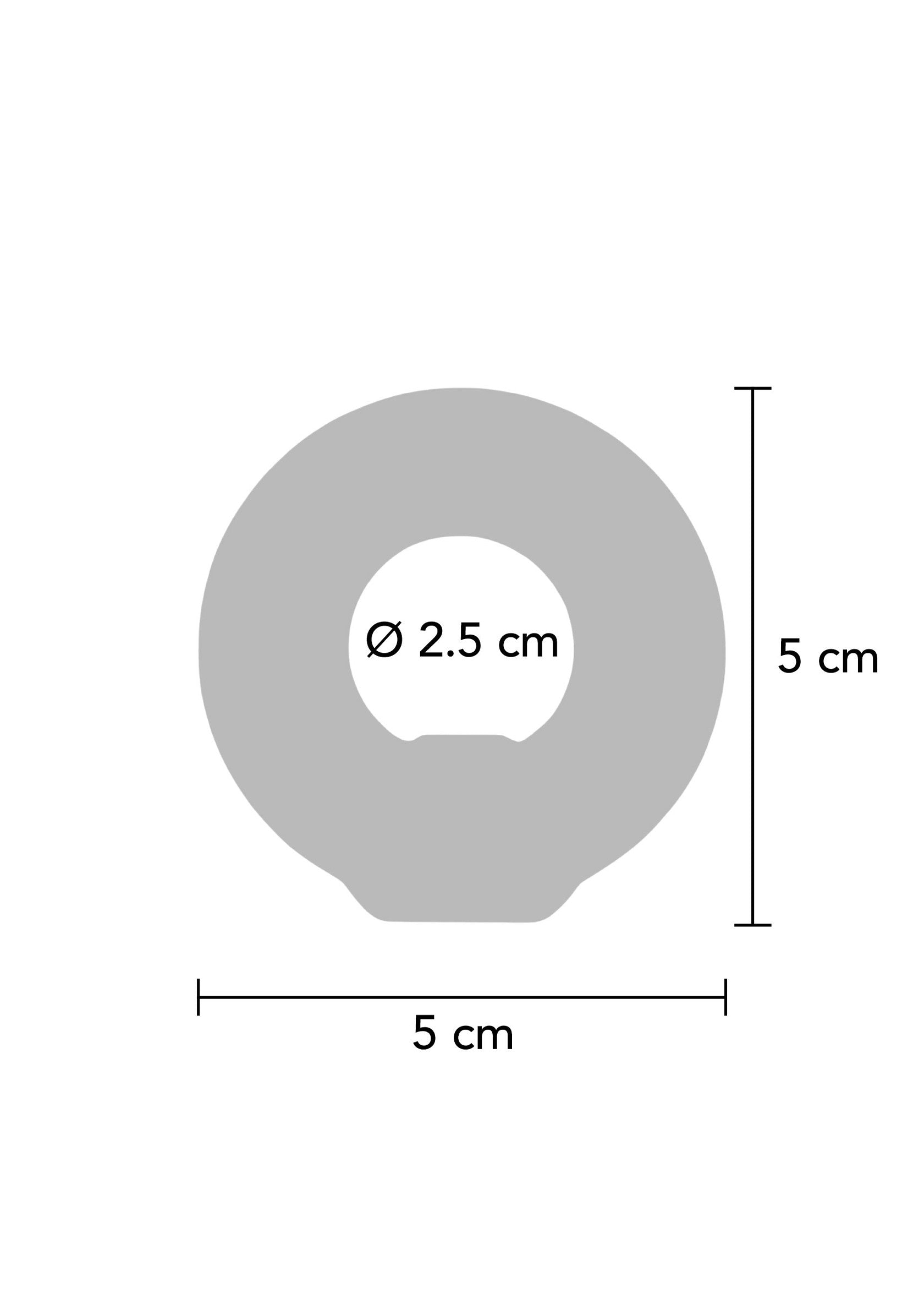 Soft Silicone Stud C-Ring BLACK - 0