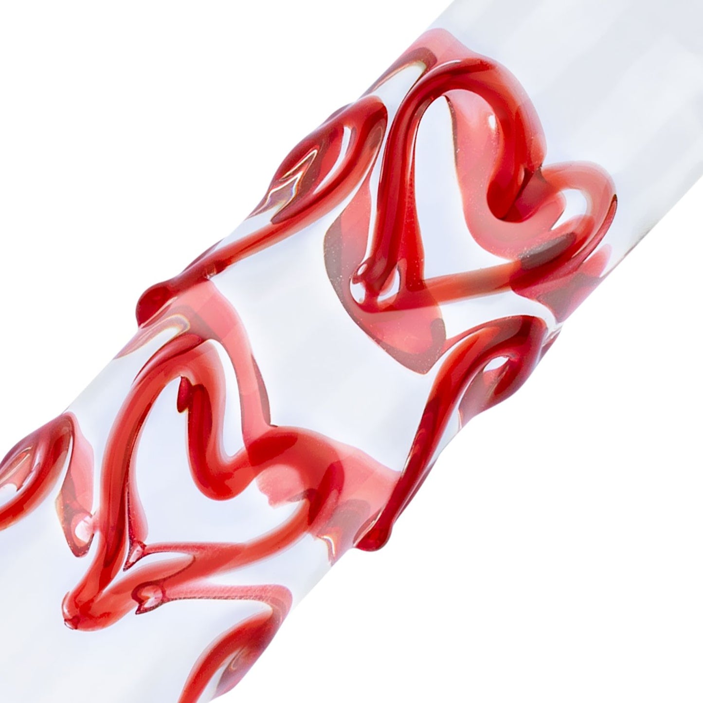 Gildo - Glazen G-spot/Prostaat Dildo Met Hartjes No.30 - 6