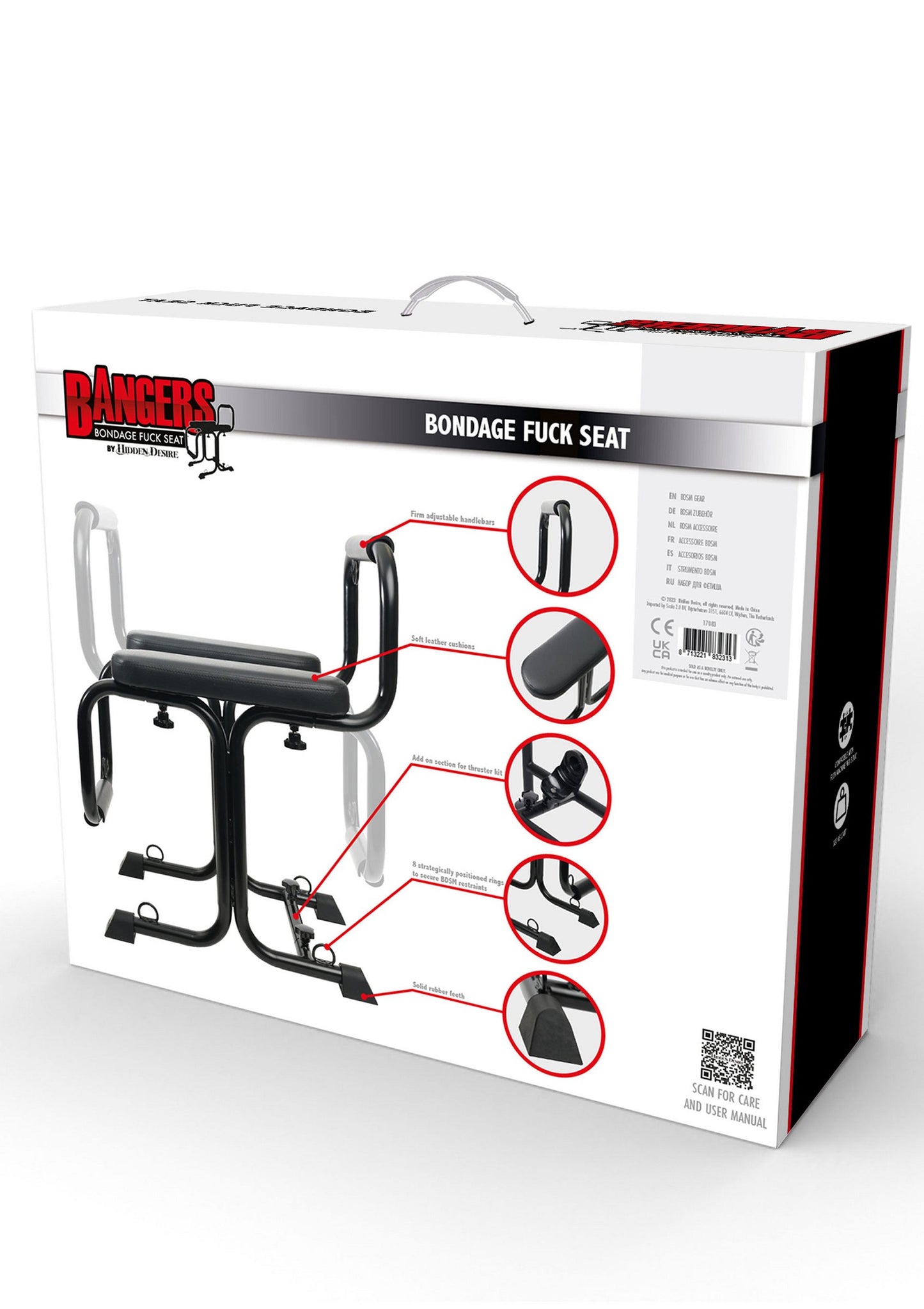 Hidden Desire Bangers Fuck Machines Bangers Bondage Fuck Seat BLACK - 3