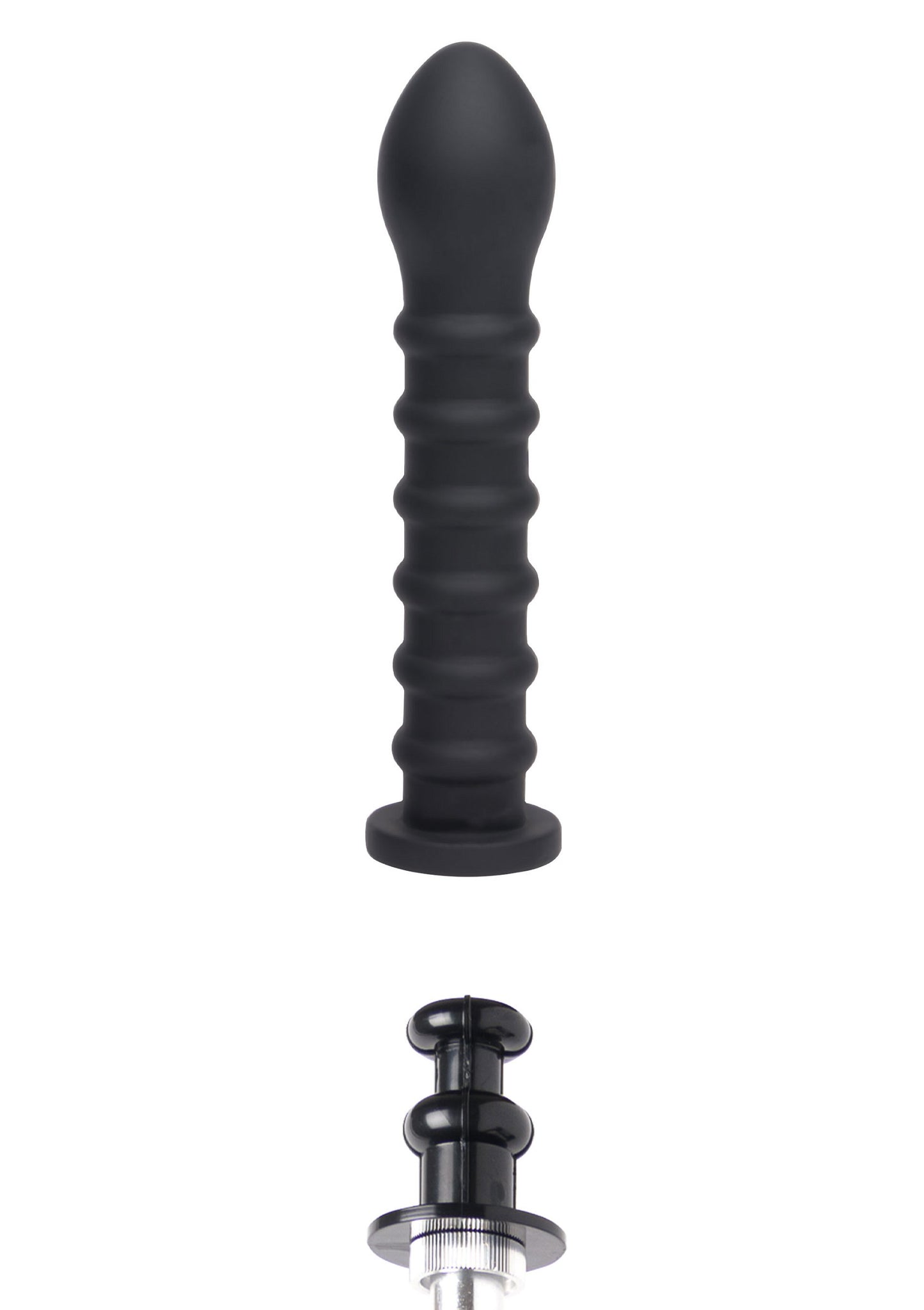 Hidden Desire Bangers Fuck Machines Ribbed Dong Easy-Lock 19 cm BLACK - 2