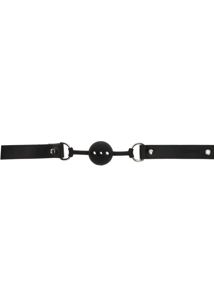 Taboom Bondage Essentials Silicone Ball Gag BLACK - 1
