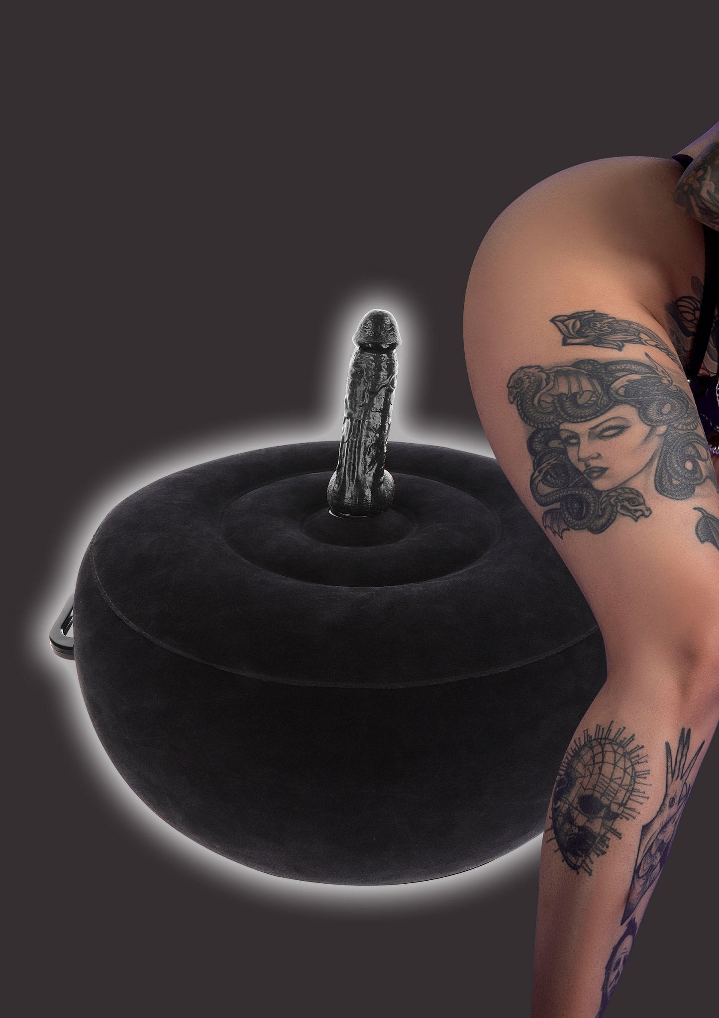 Taboom Bondage Essentials Inflatable Fuck Seat with Remote BLACK - 0