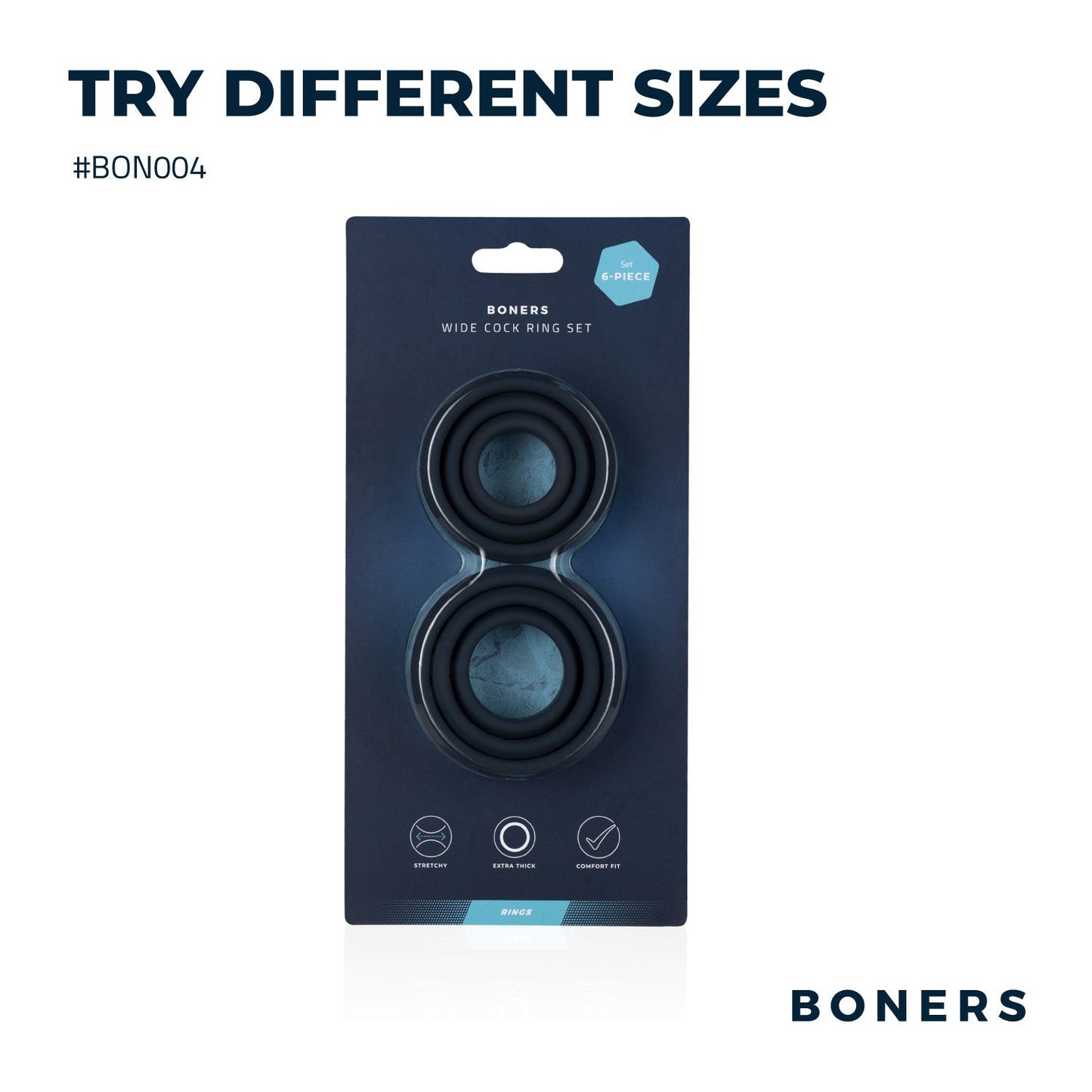 Boners 6-Delige Cockring Set - 8