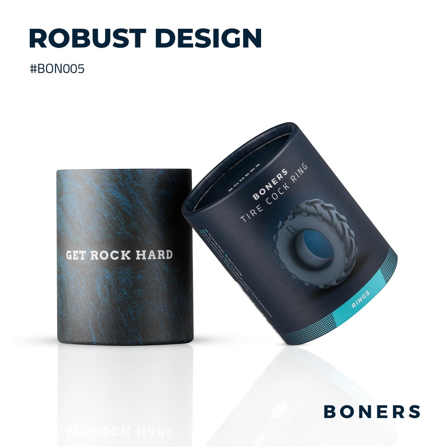 Boners Band Cockring - Grijs - 3