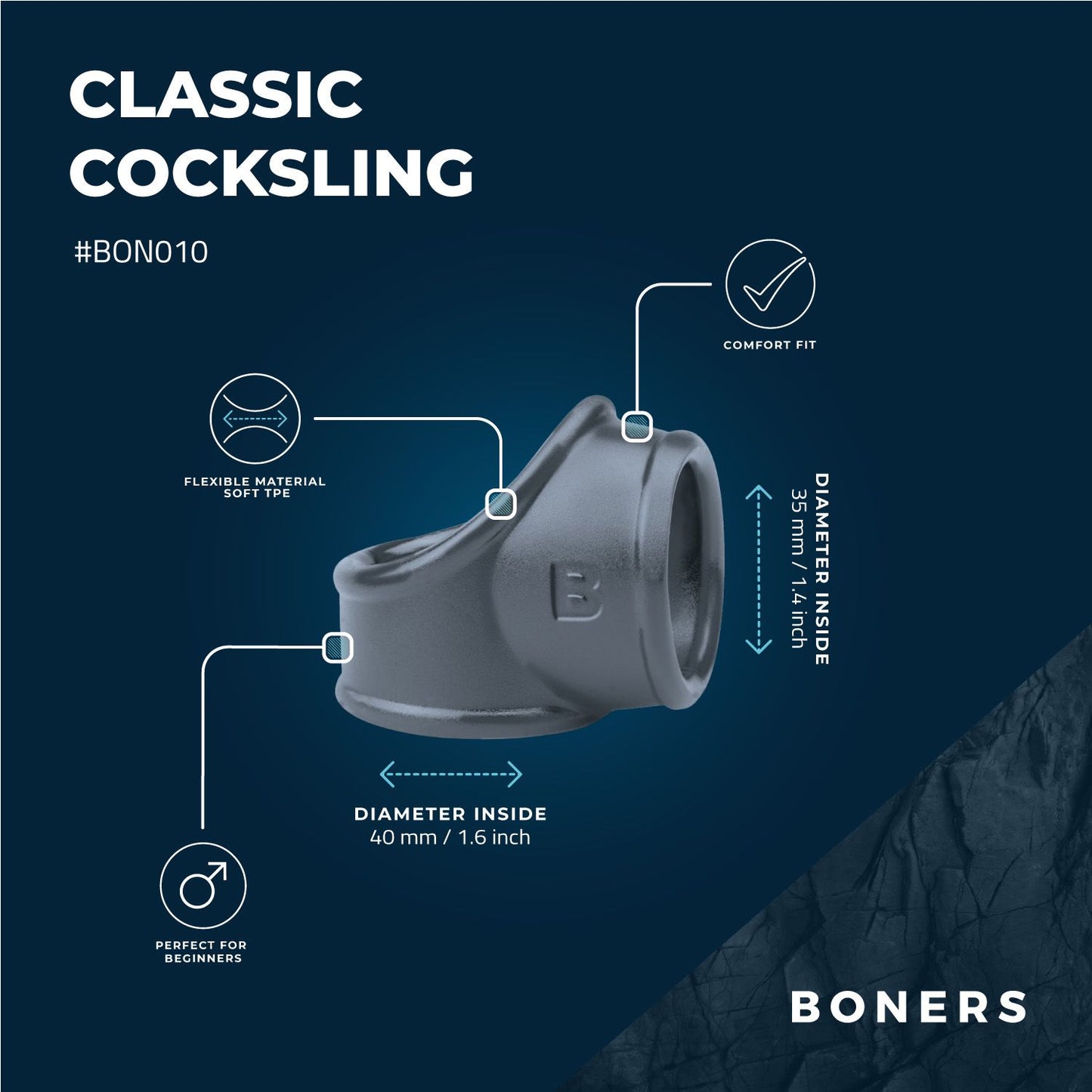 Boners Cocksling - Grijs - 6