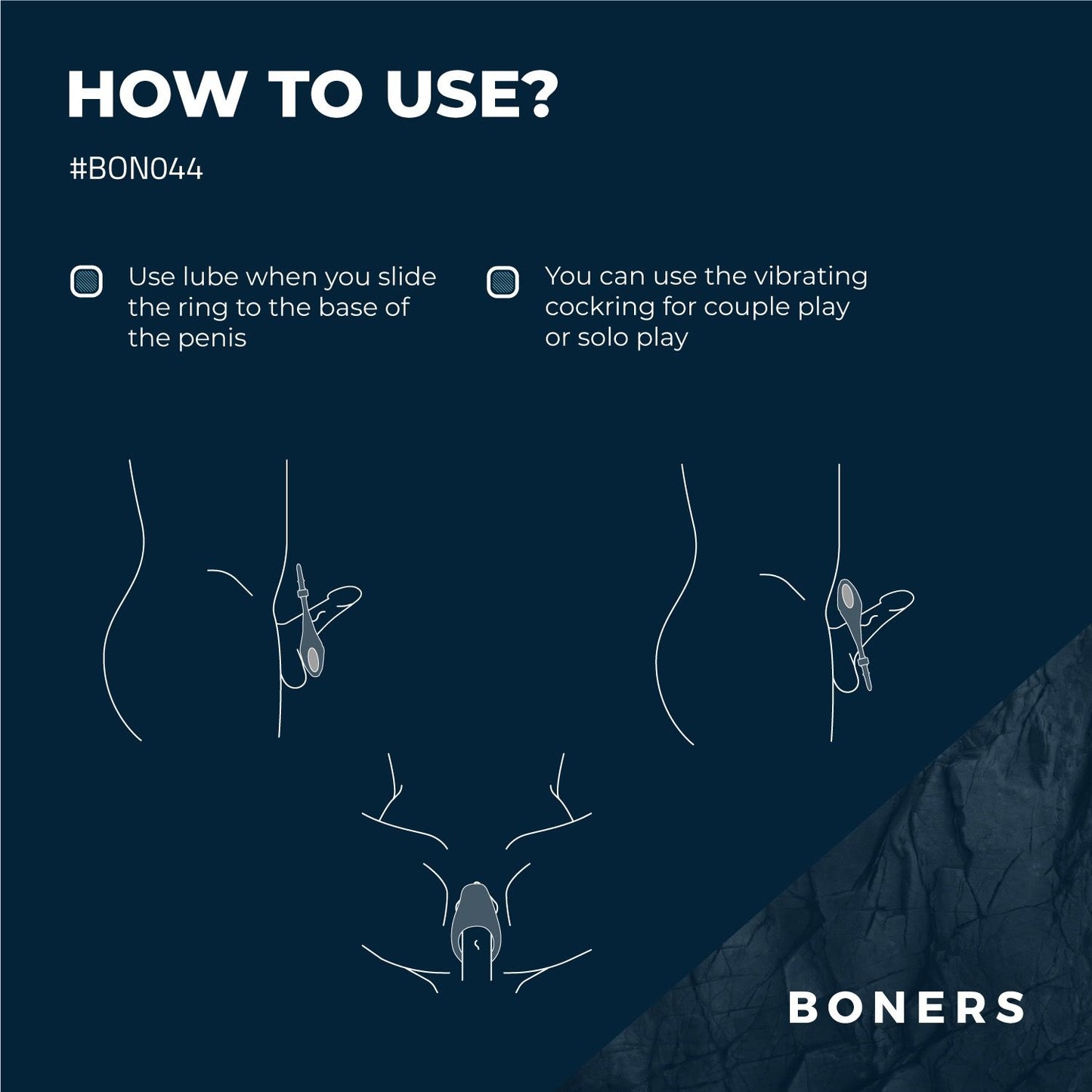 Boners Verstelbare Cockring - Blauw - 2