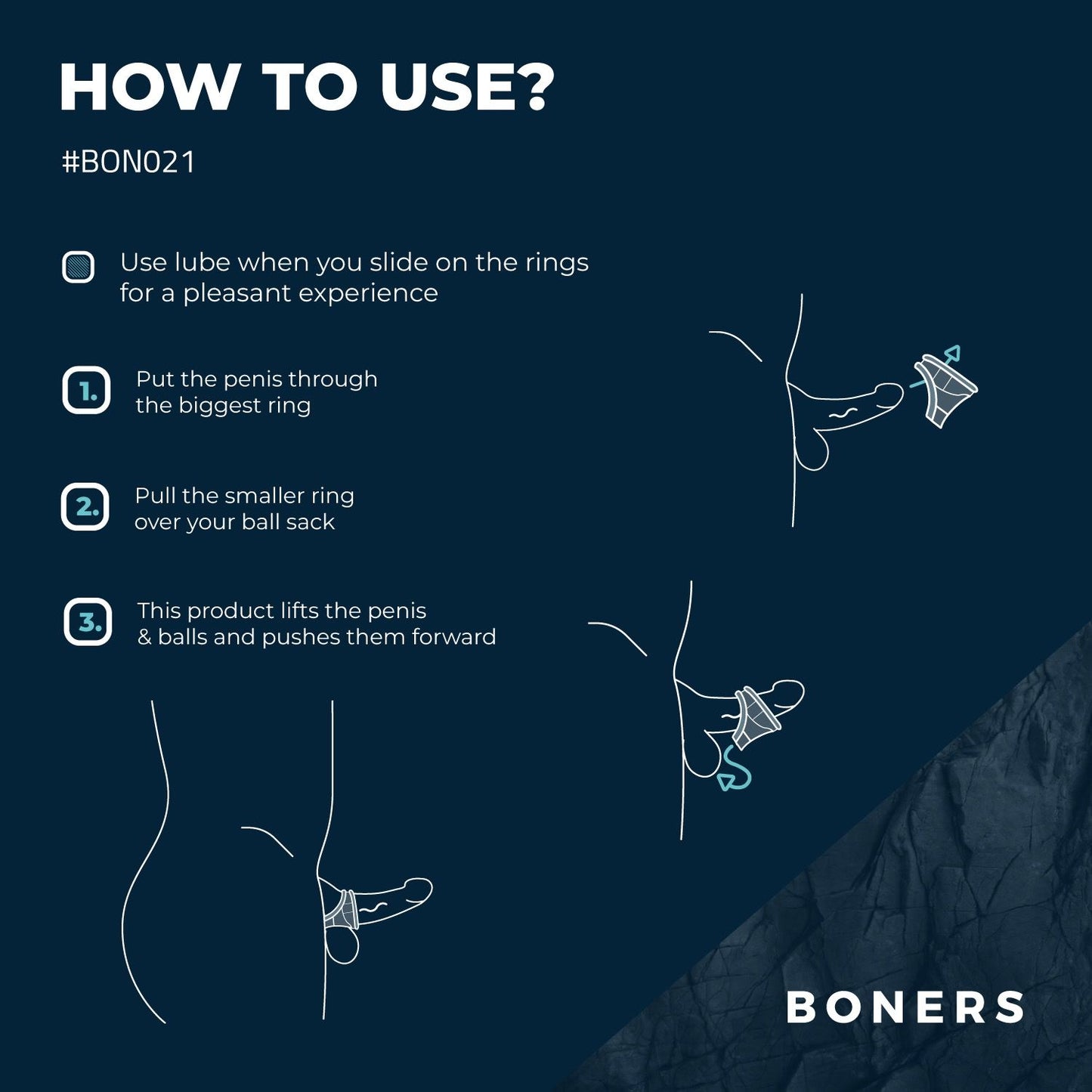 Boners Liquid Silicone 2 in 1 Ballstretcher - 4