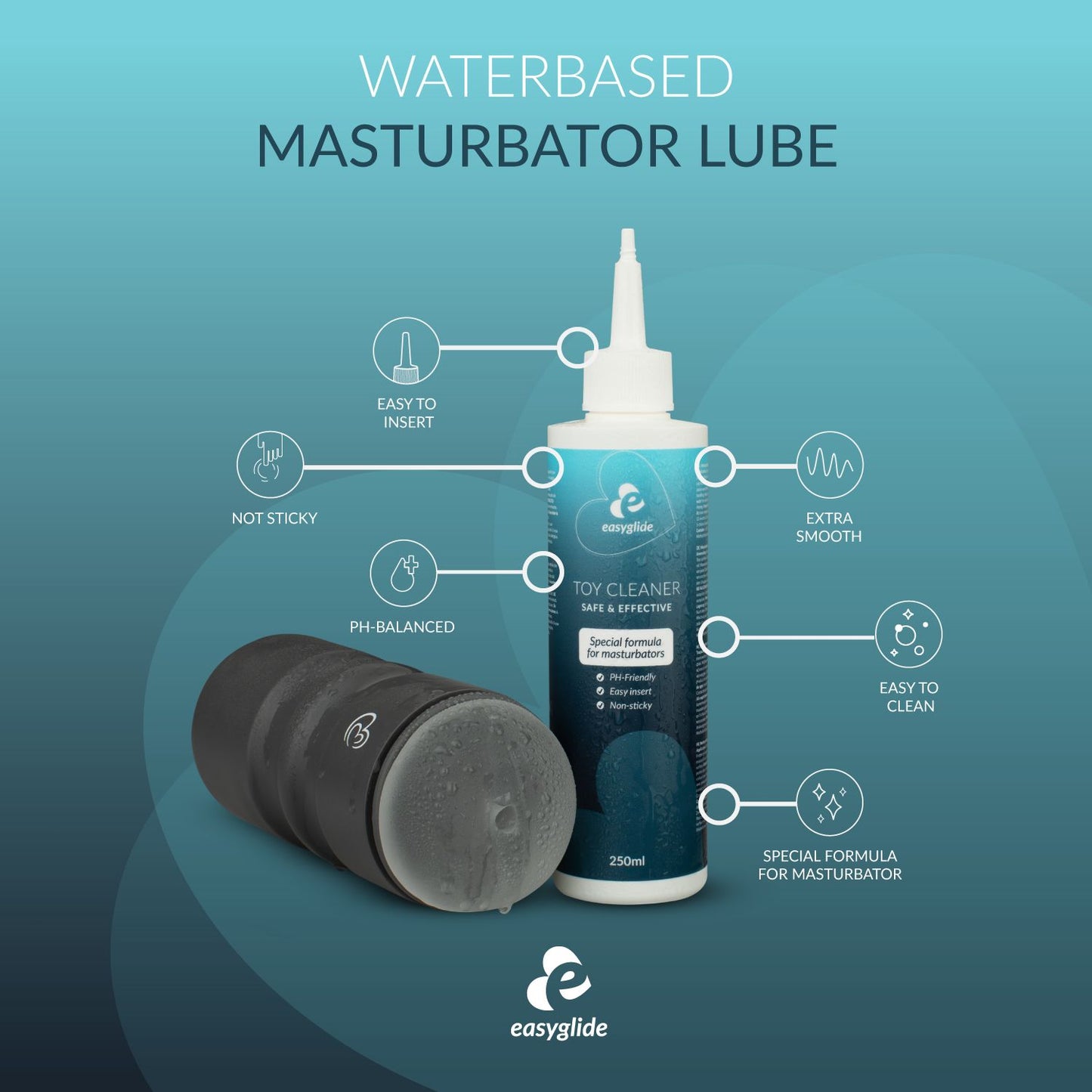 EasyGlide Masturbator Reiniger - 250ml - 3