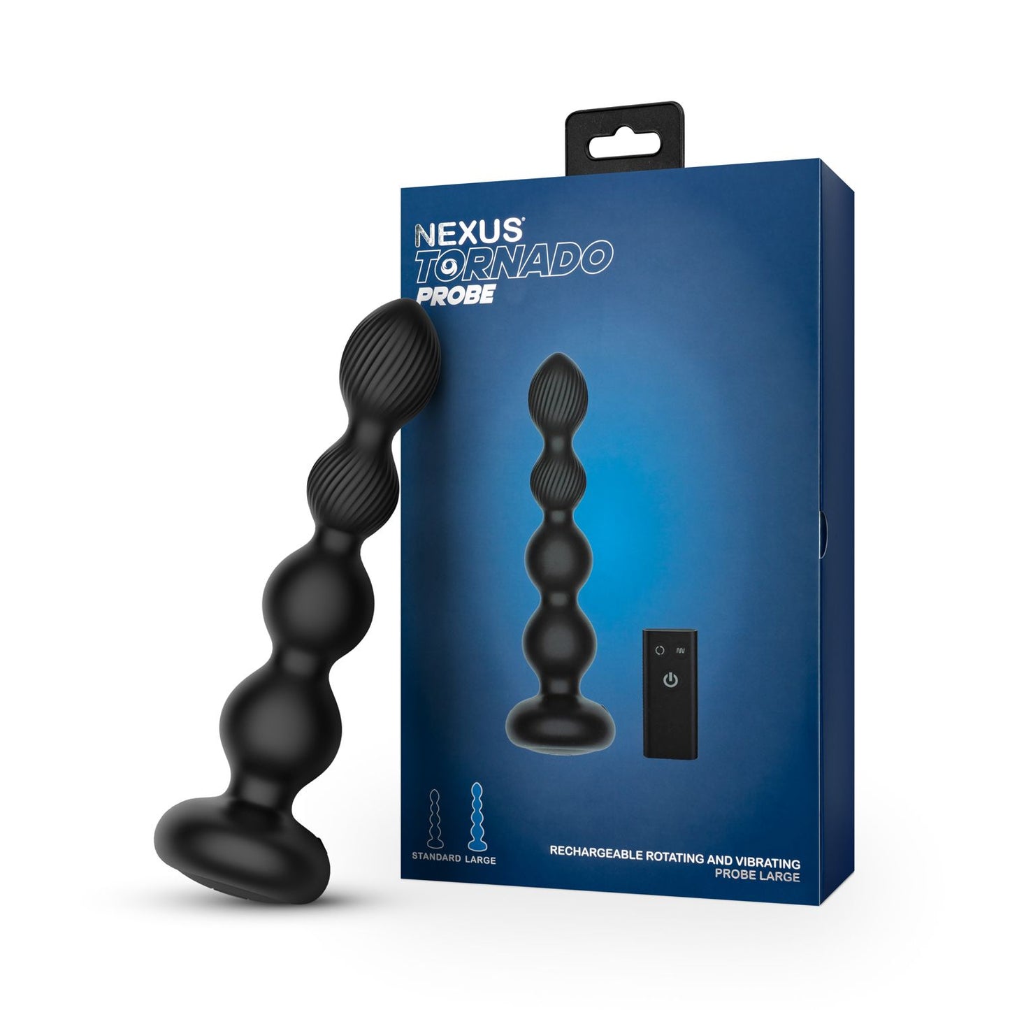 Nexus - Tornado Roterende Beaded Anaal Plug - Large - 7