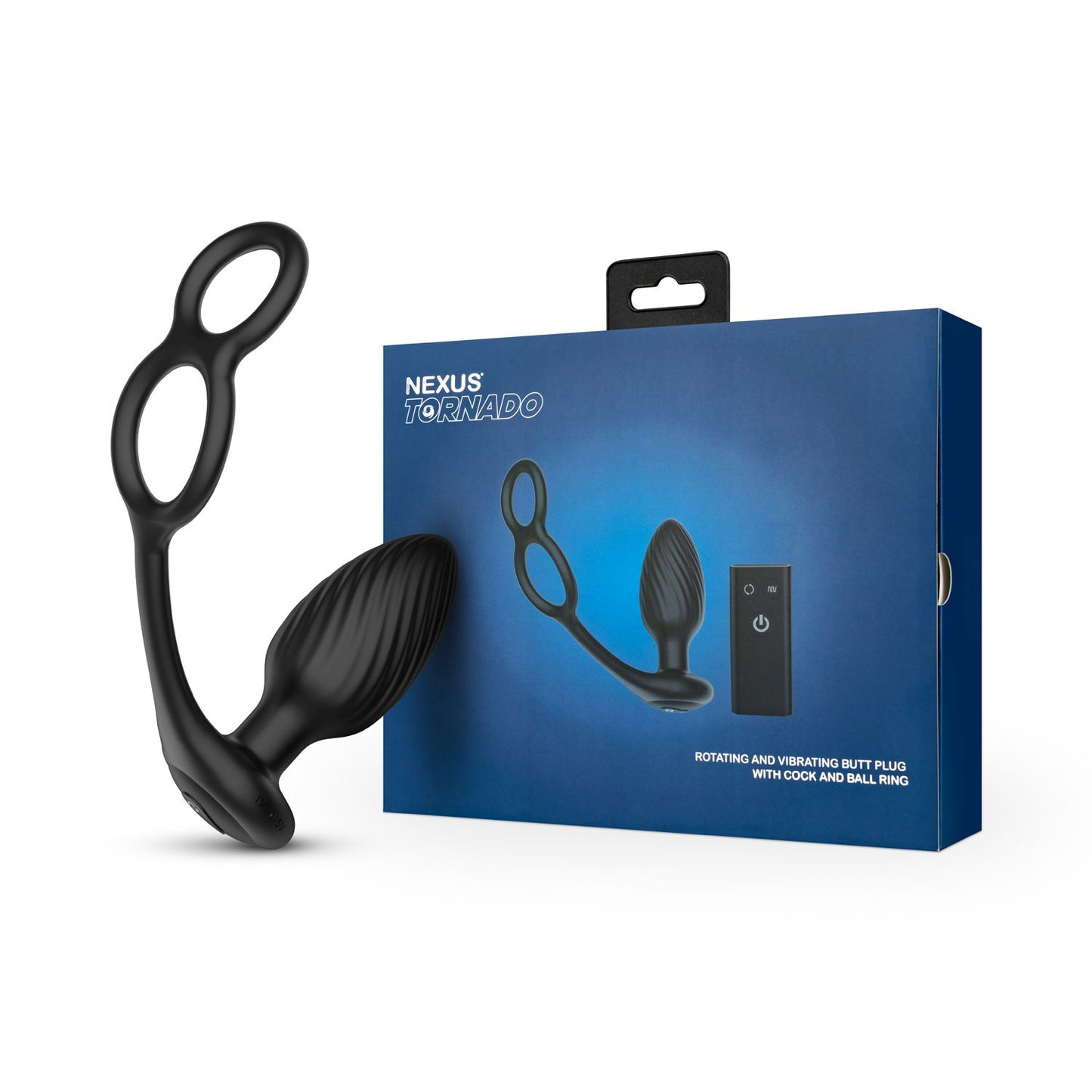 Nexus - Tornado Roterende Anaal Plug met Cock & Ball Rings - 3