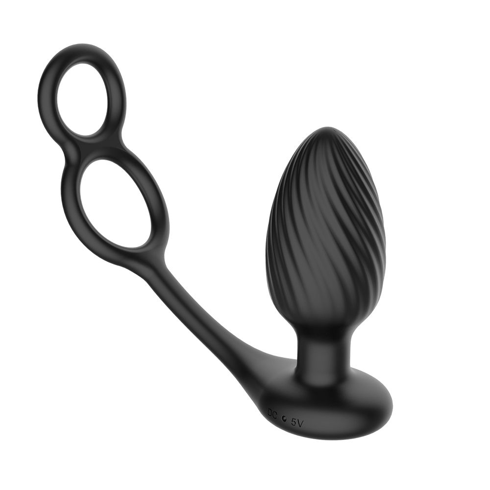 Nexus - Tornado Roterende Anaal Plug met Cock & Ball Rings - 7