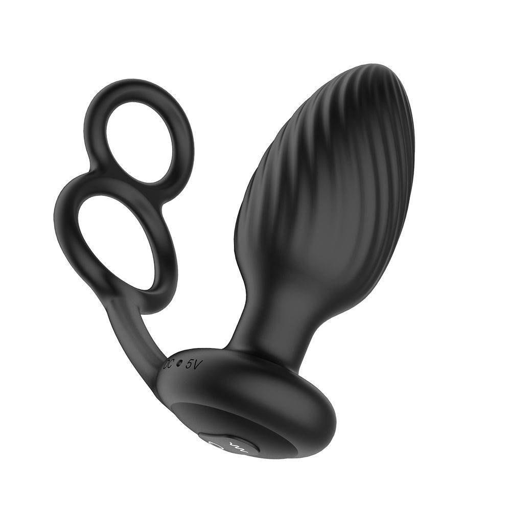 Nexus - Tornado Roterende Anaal Plug met Cock & Ball Rings - 9