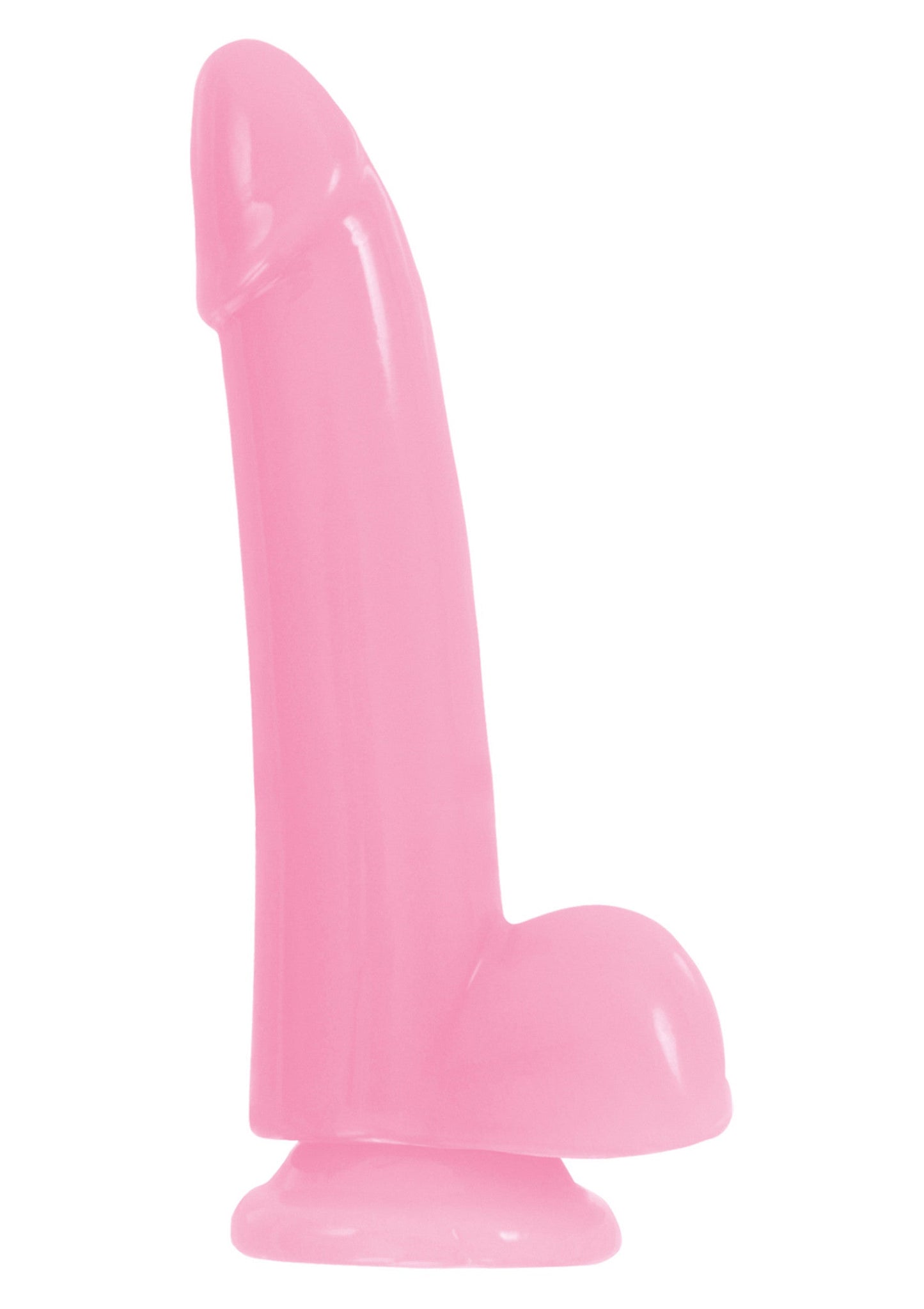Smooth Glowing Dong 5 inch BLUE - 5