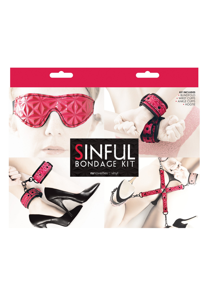 NS Novelties Sinful Bondage Kit PINK - 1