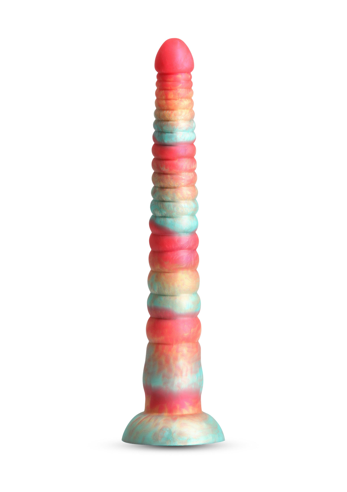 Stacked 12 inch Dildo RED - 3
