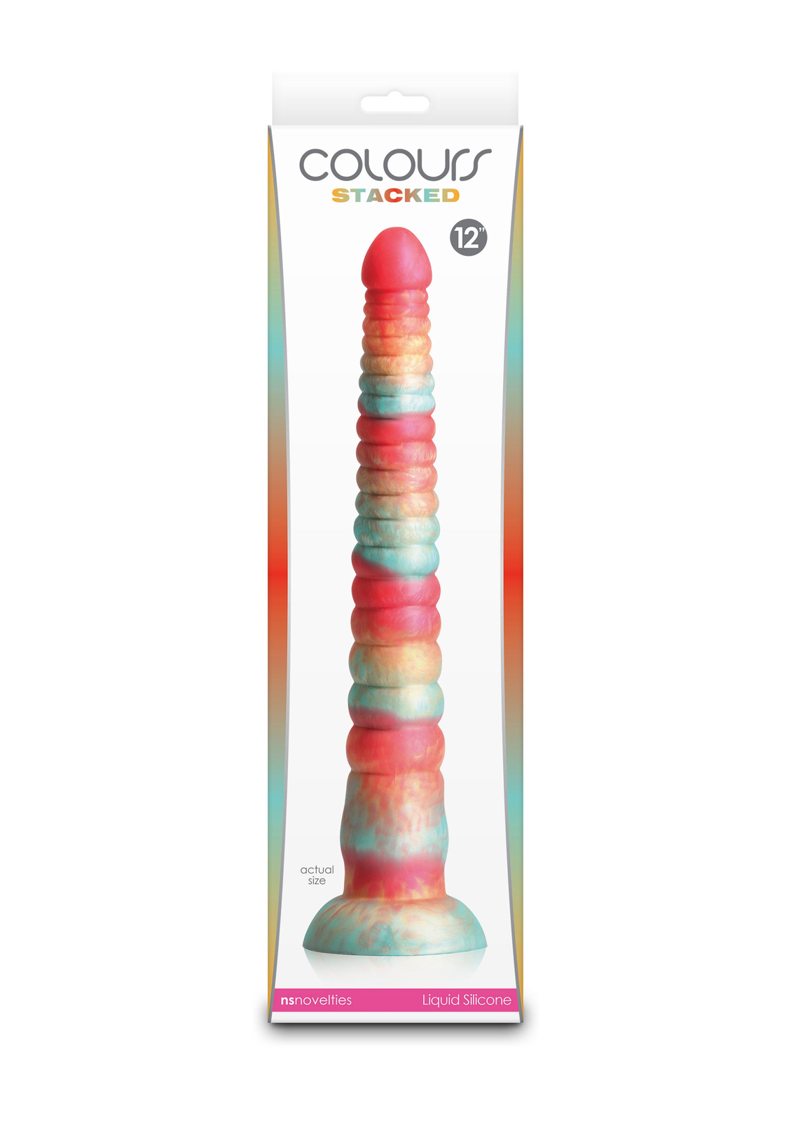 Stacked 12 inch Dildo BLUE - 2