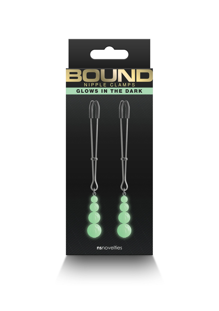 NS Novelties Bound Nipple Clamps G2 BLACK - 1