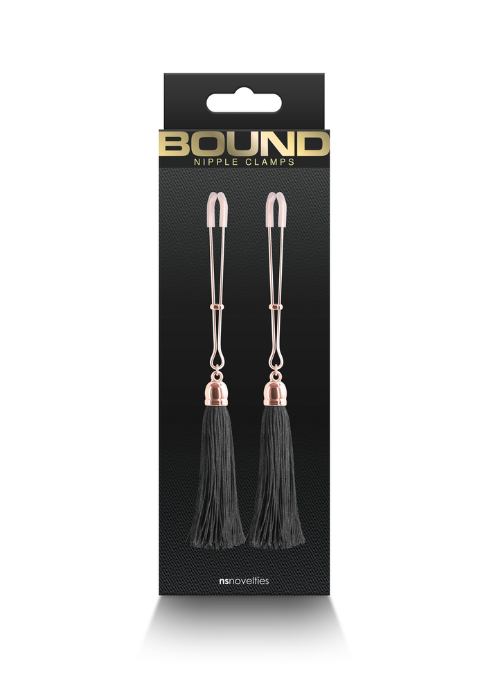 NS Novelties Bound Nipple Clamps T1 BLACK - 0