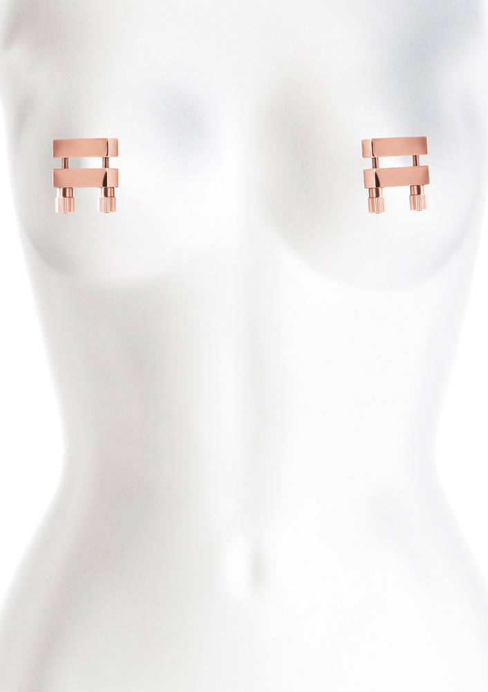NS Novelties Bound Nipple Clamps V1 ROSEGOLD - 1