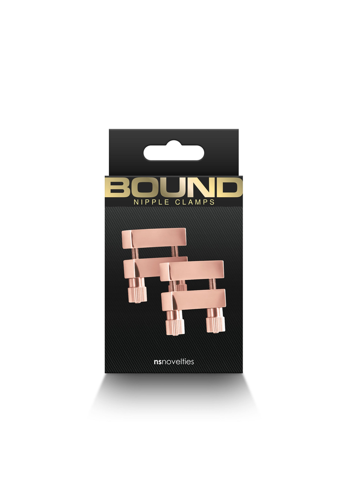 NS Novelties Bound Nipple Clamps V1 ROSEGOLD - 2
