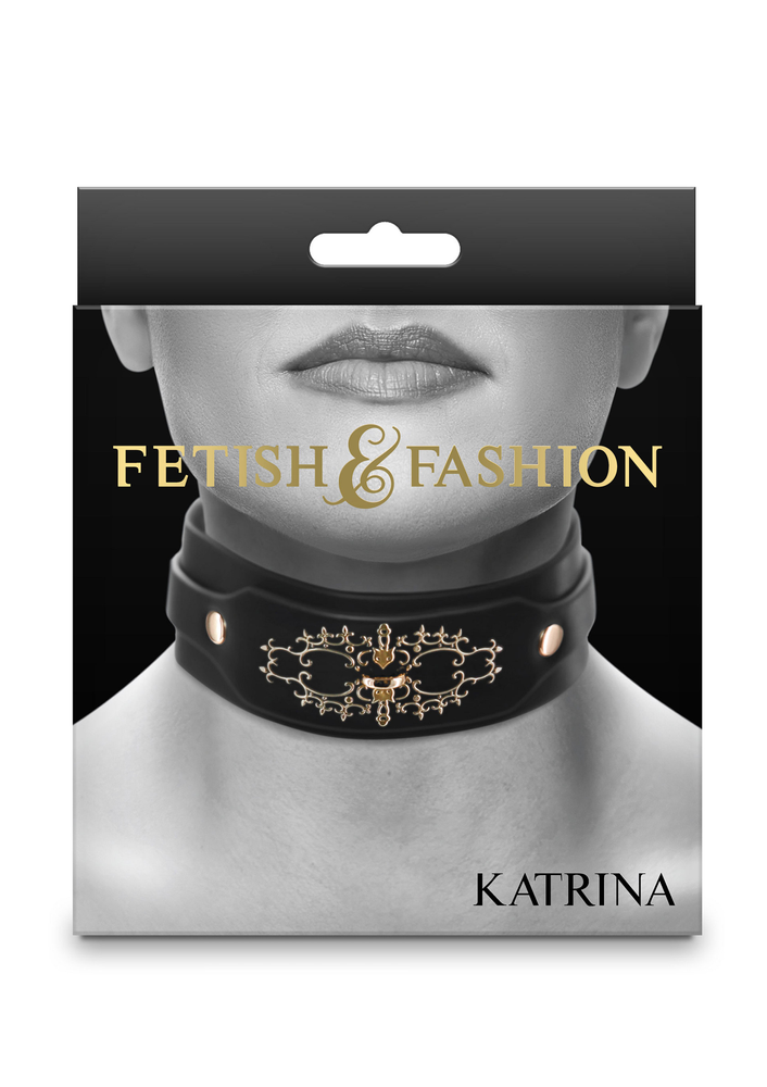 NS Novelties Fetish & Fashion Katrina Collar BLACK - 1