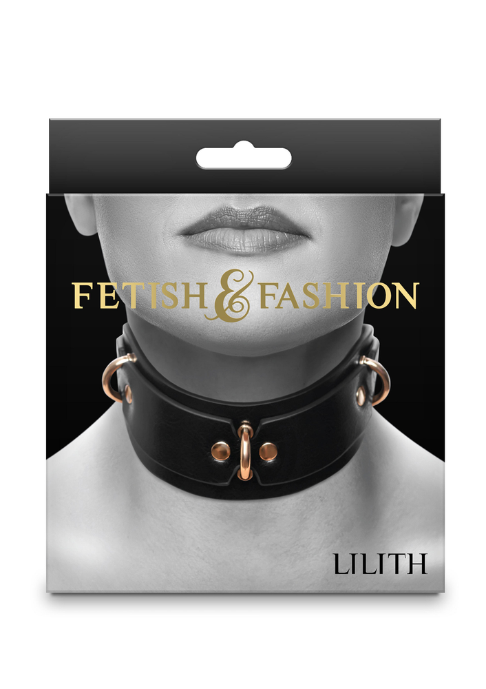 NS Novelties Fetish & Fashion Lilith Collar BLACK - 2