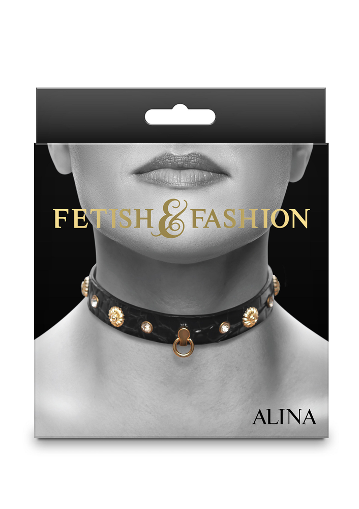 NS Novelties Fetish & Fashion Alina Collar BLACK - 2