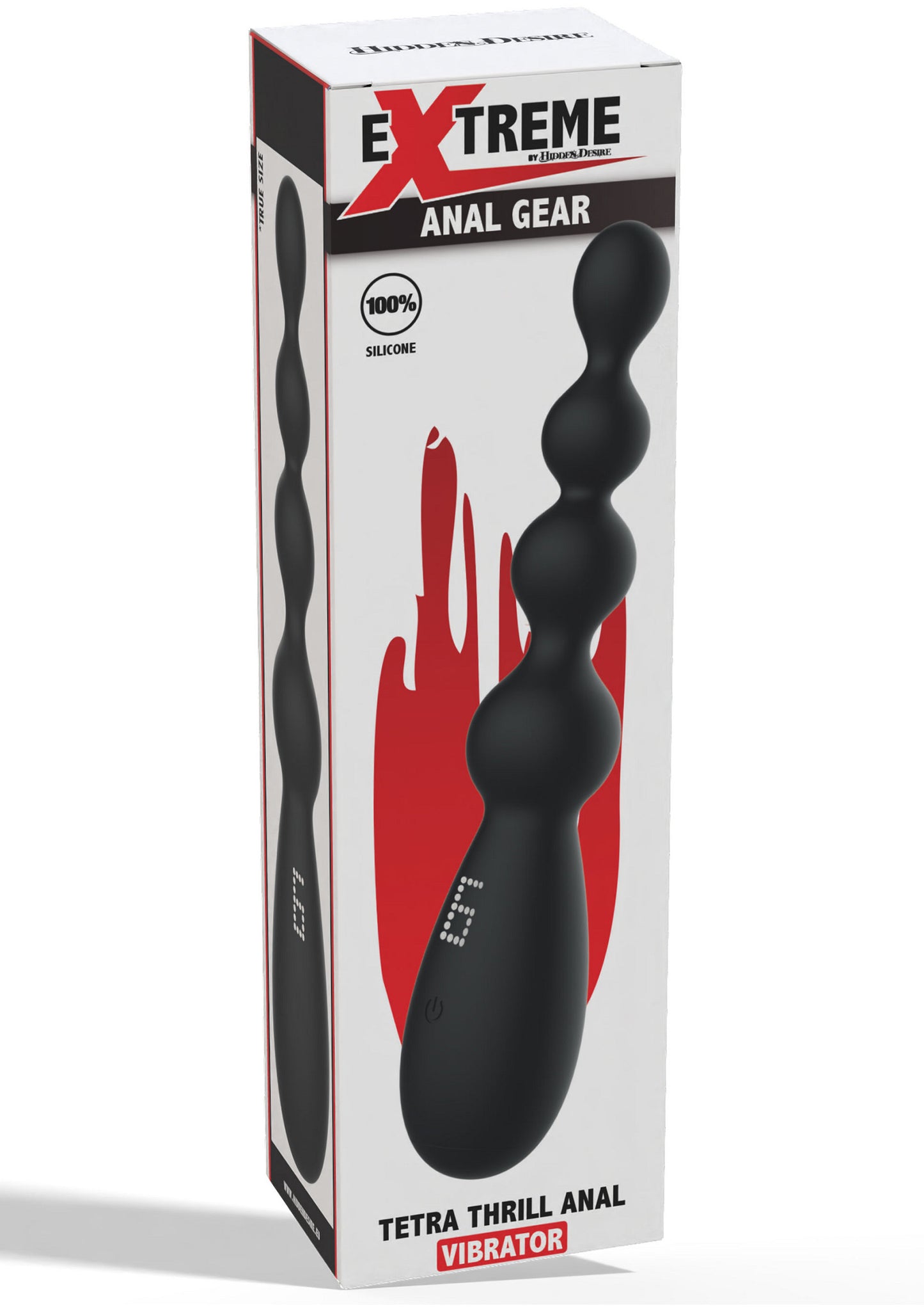 Hidden Desire Extreme Tetra Thrill Anal Vibrator BLACK - 3