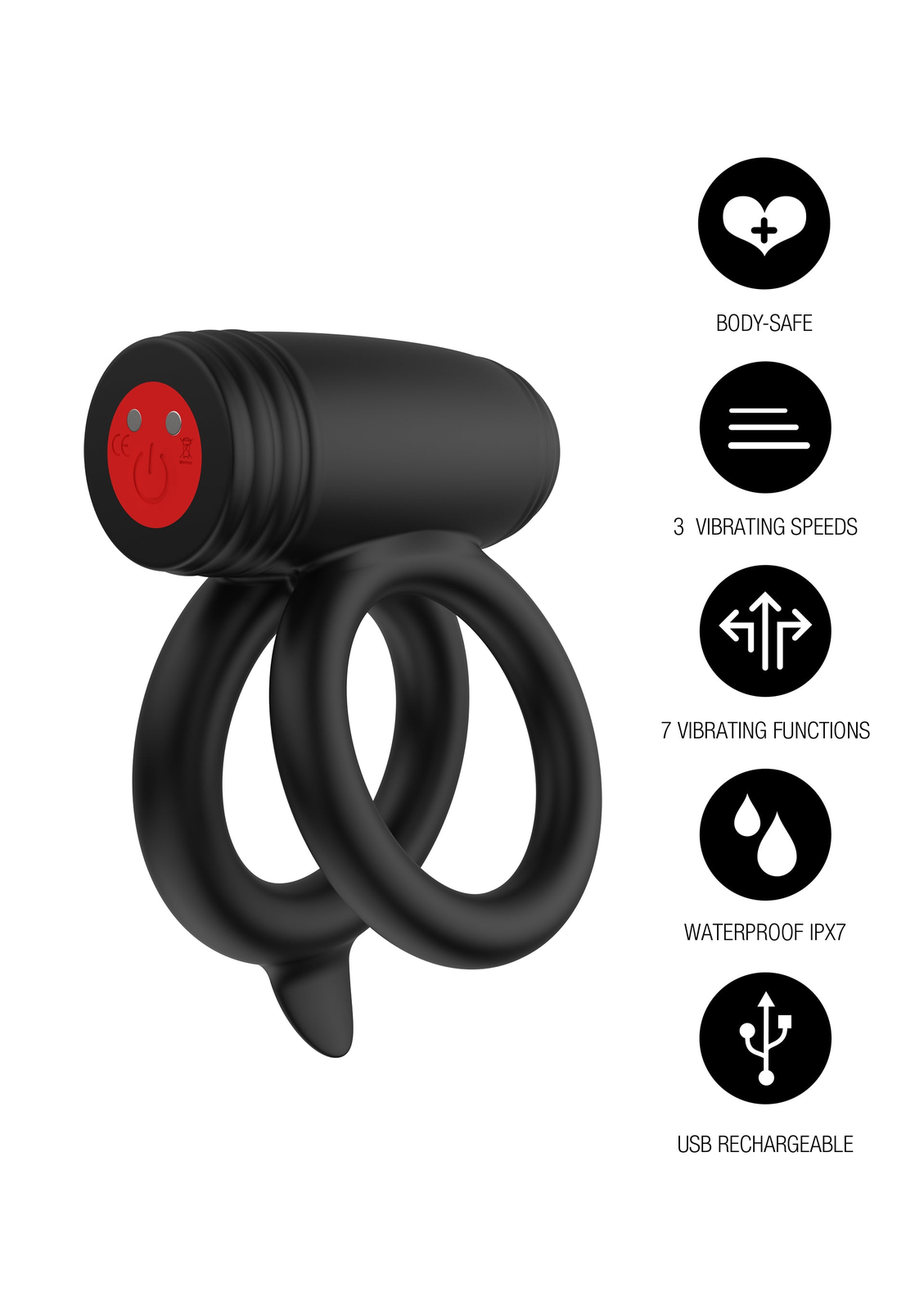 Elite Power Twin C-Ring BLACK - 5