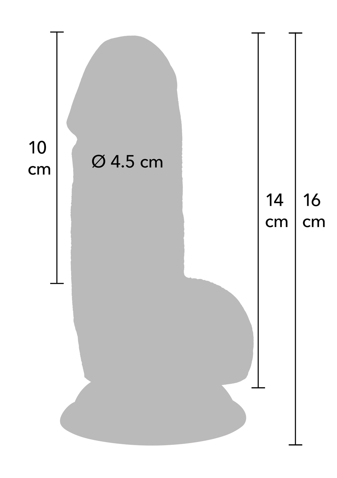 Realistic Dildo PVC 14 cm SKIN - 1