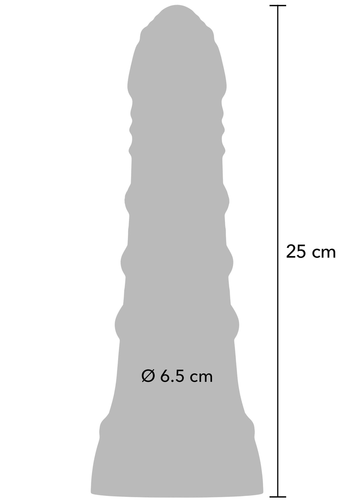 Big Boys Dong PVC 25.5 cm BLACK - 7