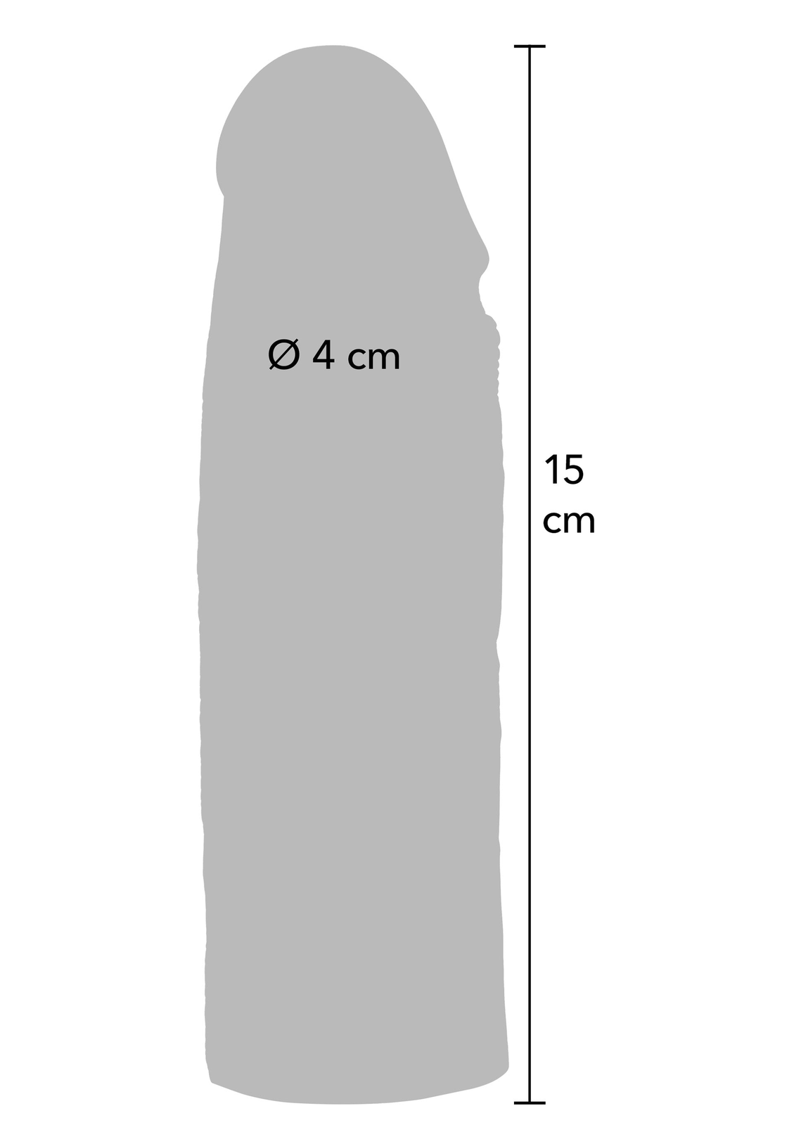 Penis Sleeve Liquid Silicone 15 cm SKIN - 5