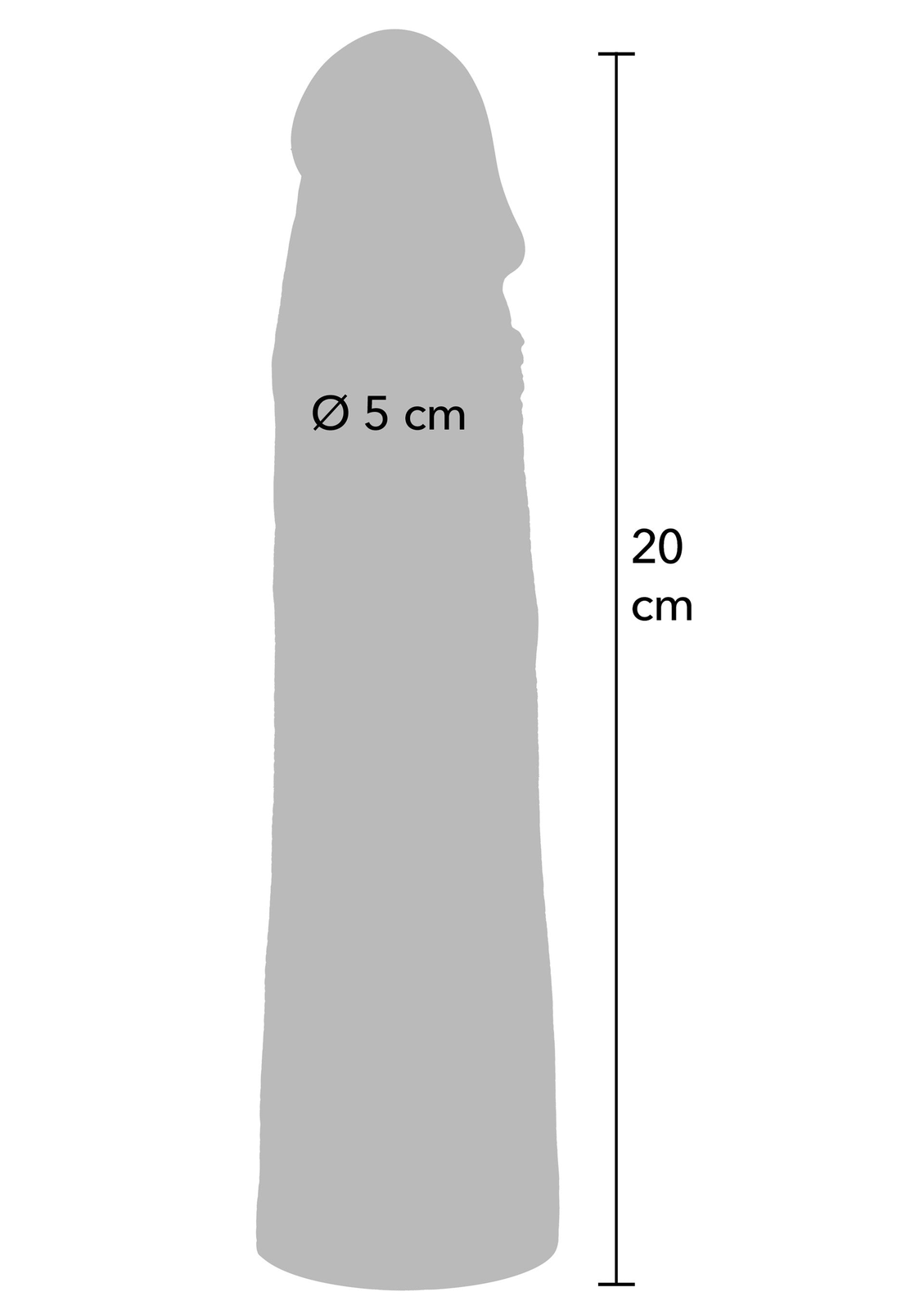 Penis Sleeve Liquid Silicone 20 cm SKIN - 1