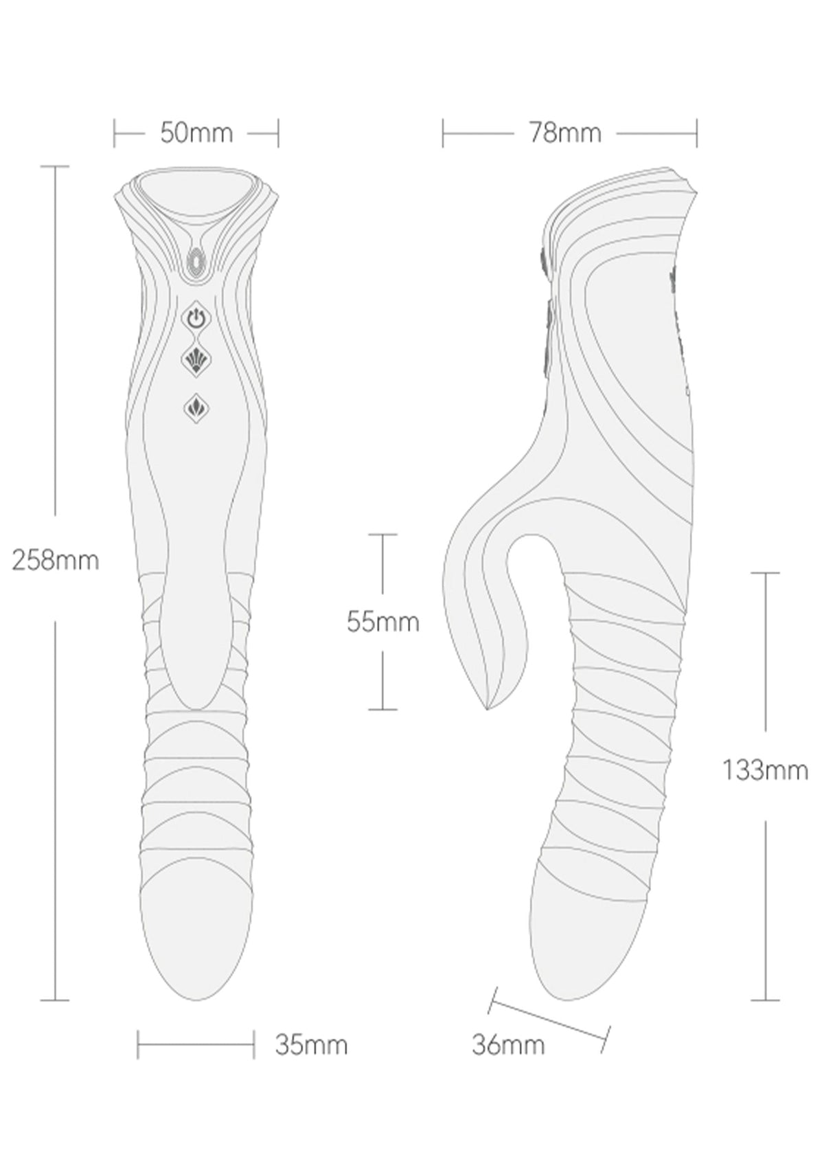 Mose 2 Rabbit Thruster+Heating WHITE - 3