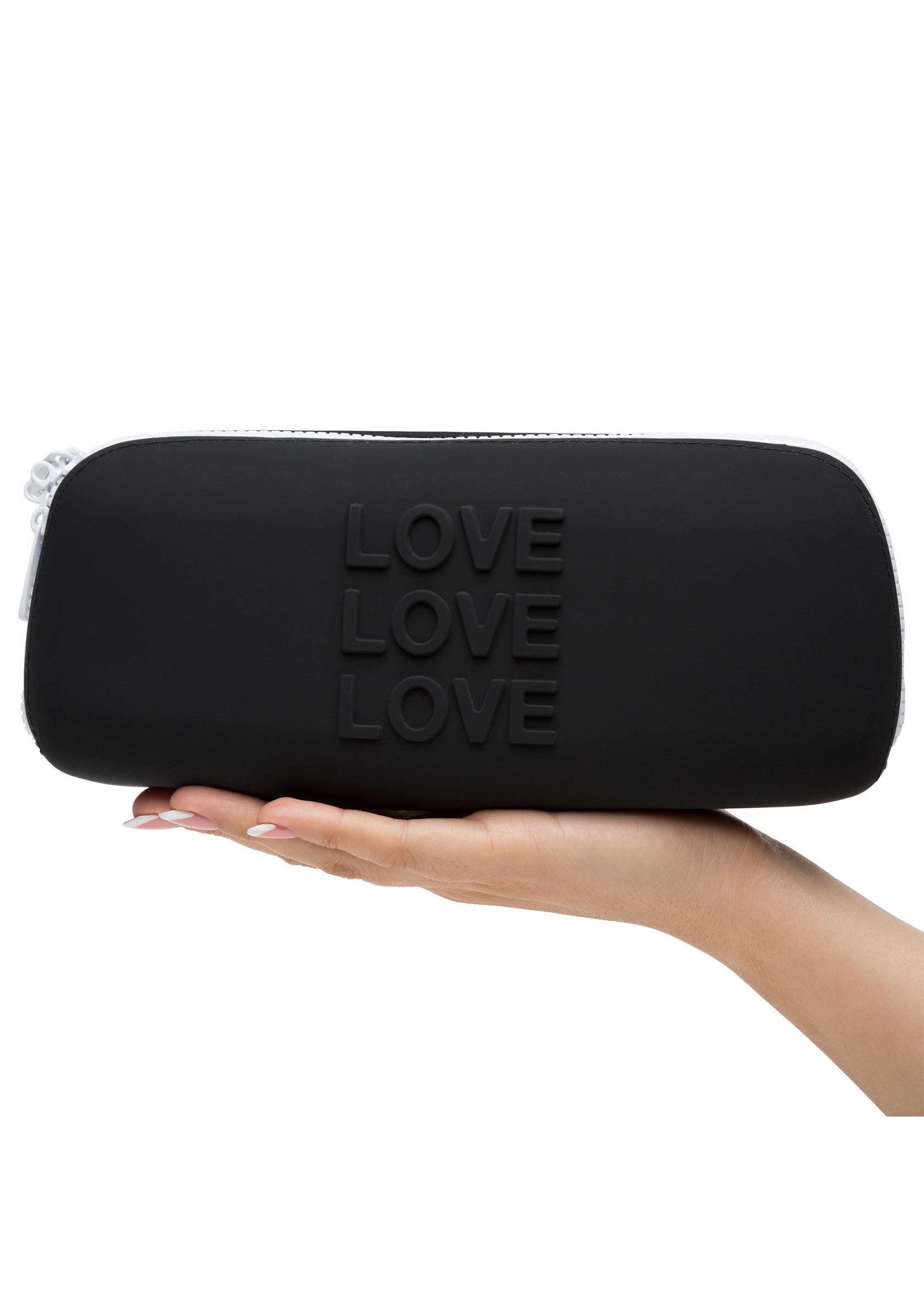 Happy Rabbit Silicone Zip Case Medium BLACK - 1